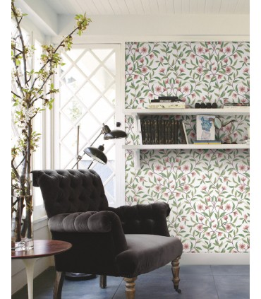 GO8252 - Jasmine Coral Wallpaper- Greenhouse by York