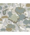 GO8294 - Lotus Pond Heather/Cotton Wallpaper- Greenhouse by York