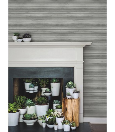 GO8264 - Pandora Leaf Charcoal Wallpaper- Greenhouse by York