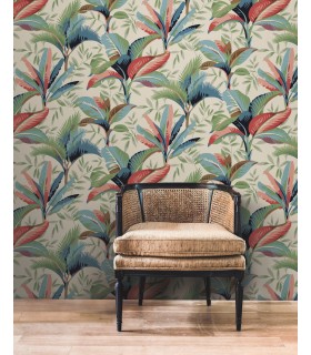 GO8203 - Summerhouse Savanah Wallpaper- Greenhouse by York