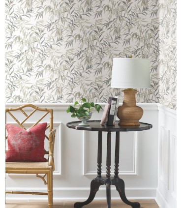 GO8243 - Willow Grove Sand Wallpaper- Greenhouse by York