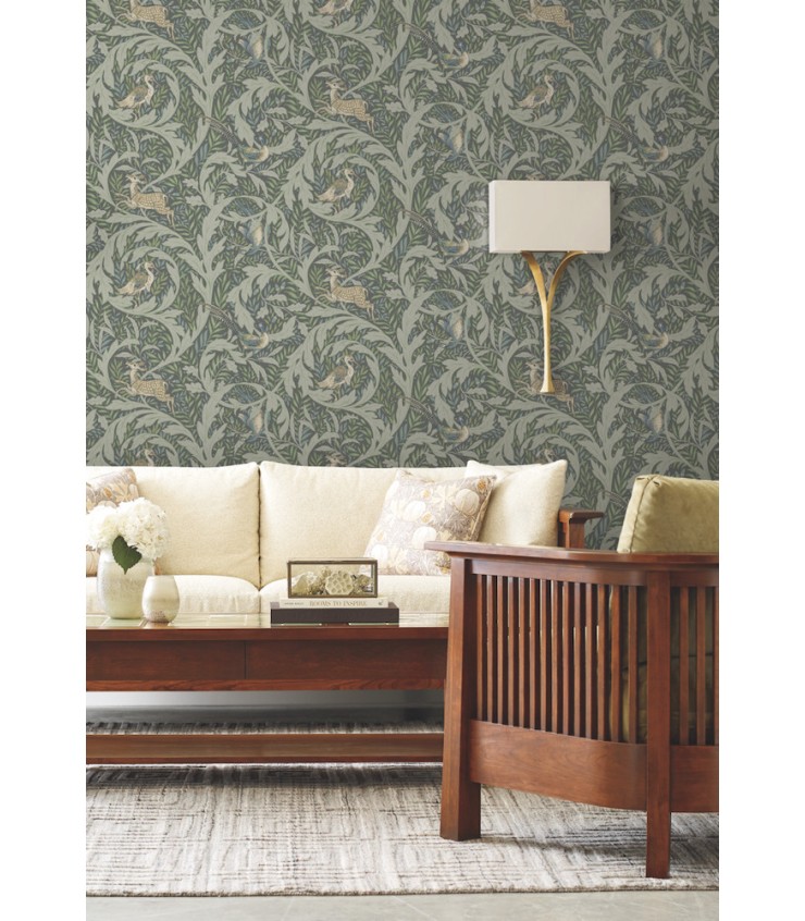 AC9124 Woodland Tapestry WallpaperArts and Crafts