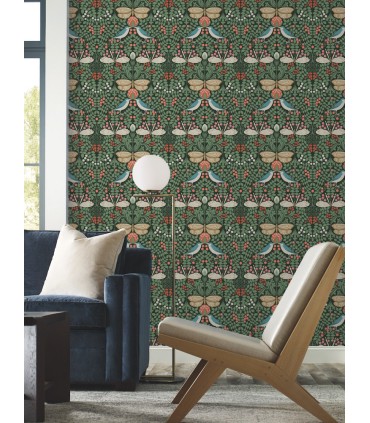 AC9161 - Butterfly Garden Wallpaper-Arts and Crafts
