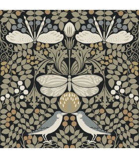AC9162 - Butterfly Garden Wallpaper-Arts and Crafts
