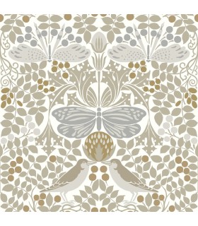AC9163 - Butterfly Garden Wallpaper-Arts and Crafts