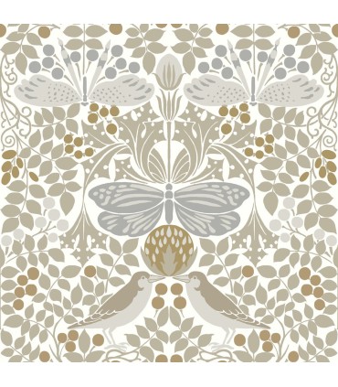 AC9163 - Butterfly Garden Wallpaper-Arts and Crafts