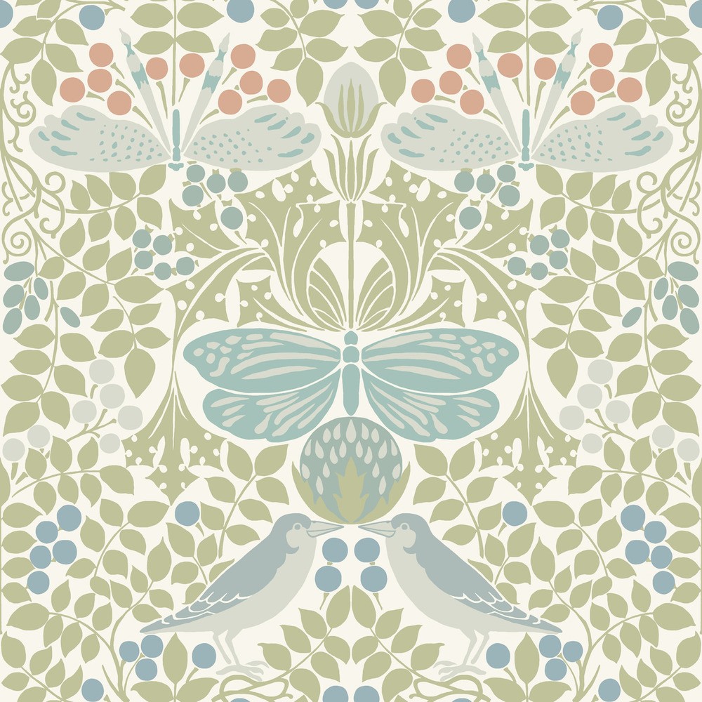 AC9164 - Butterfly Garden Wallpaper-Arts and Crafts