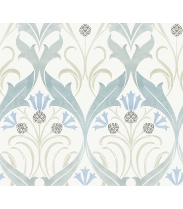 AC9171 - Pine Cone Ribbon Wallpaper-Arts and Crafts