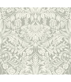 AC9195 - Lockwood Damask Wallpaper-Arts and Crafts