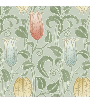 AC9202 - Canterbury Bells Wallpaper-Arts and Crafts
