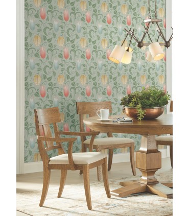 AC9202 - Canterbury Bells Wallpaper-Arts and Crafts