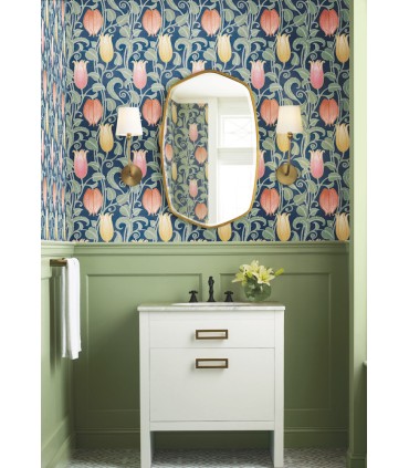 AC9203 - Canterbury Bells Wallpaper-Arts and Crafts