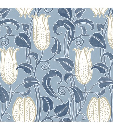 AC9205 - Canterbury Bells Wallpaper-Arts and Crafts