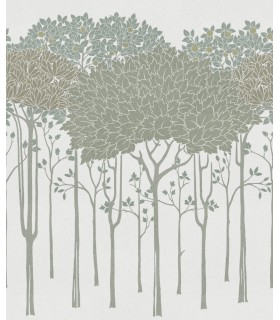 AC9221D - Oakwood Grove Wallpaper Border -Arts and Crafts