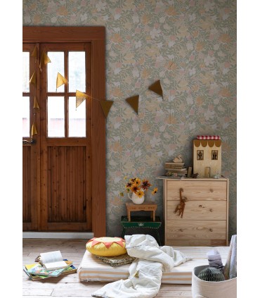 4111-63019 -Midsommar Light Pastel Floral Medley Wallpaper by A Street
