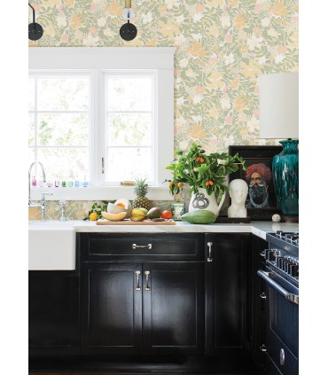 4111-63019 -Midsommar Light Pastel Floral Medley Wallpaper by A Street