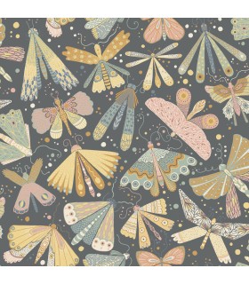 4111-63022 - Flyga Blue Butterfly Bonanza Wallpaper by A Street