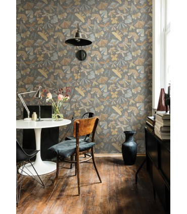 4111-63026 - Flyga Apricot Butterfly Bonanza Wallpaper by A Street