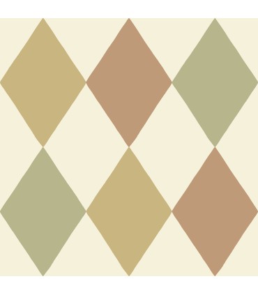 4111-63027 - Kalas Mustard Diamond Wallpaper by A Street