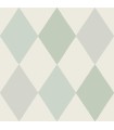 4111-63030 - Kalas Light Blue Diamond Wallpaper by A Street