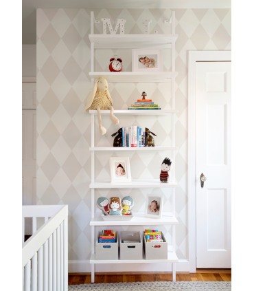 4111-63031 - Kalas Light Grey Diamond Wallpaper by A Street