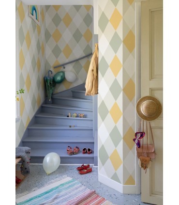 4111-63032 - Kalas Pastel Diamond Wallpaper by A Street