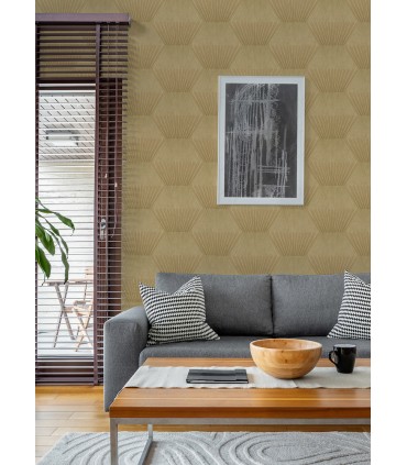 4082-382044 - Lehnmann Gold Geo Wallpaper by Advantage