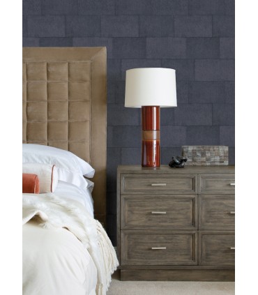 4082-382015 - Lyell Dark Blue Stone Wallpaper by Advantage