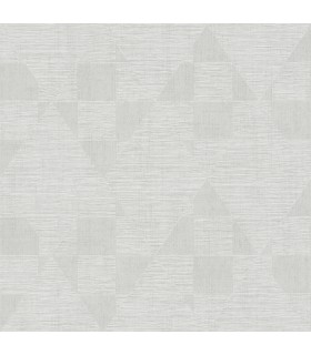 4082-381962 - Wegener Silver Geometric Wallpaper by Advantage