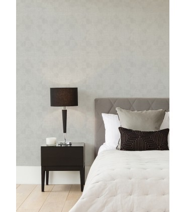 4082-381962 - Wegener Silver Geometric Wallpaper by Advantage