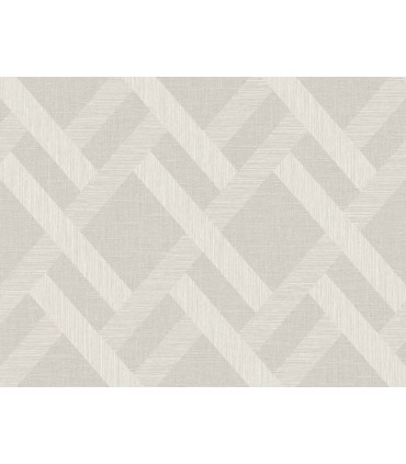 TS80805 - Linen Trellis Wallpaper by Seabrook