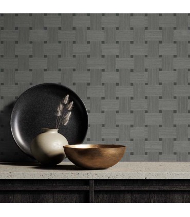 TS81808 - Basketweave Wallpaper by Seabrook