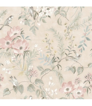 4072-70003 - Frederique Blush Bloom Wallpaper by Chesapeake