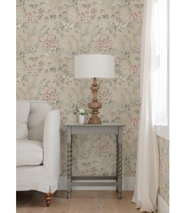 4072-70003 - Frederique Blush Bloom Wallpaper by Chesapeake
