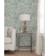 4072-70005 - Frederique Mint Bloom Wallpaper by Chesapeake
