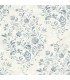 4072-70006 - Isidore Blue Scroll Wallpaper by Chesapeake