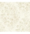 4072-70007 - Isidore Wheat Scroll Wallpaper by Chesapeake