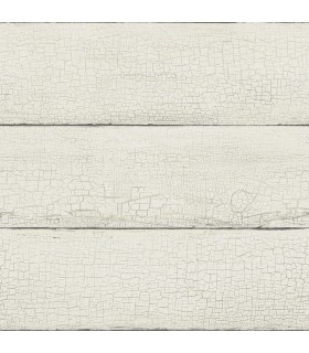 4072-70010 - Morgan White Distressed Wood Wallpaper by Chesapeake