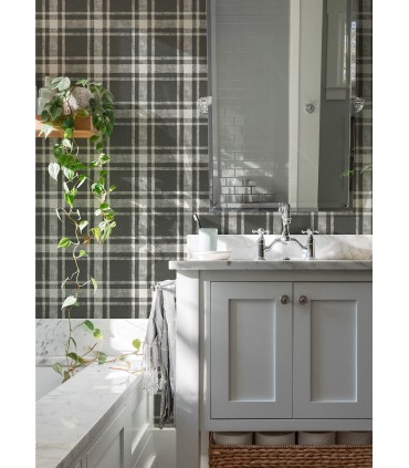 4072-70020 - Antoine Charcoal Flannel Wallpaper by Chesapeake