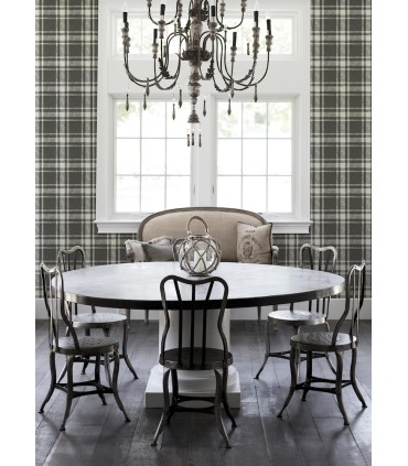 4072-70020 - Antoine Charcoal Flannel Wallpaper by Chesapeake