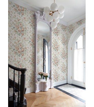 4072-70022 - Manon Blush Rose Stitch Wallpaper by Chesapeake
