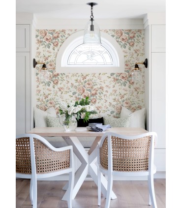 4072-70022 - Manon Blush Rose Stitch Wallpaper by Chesapeake