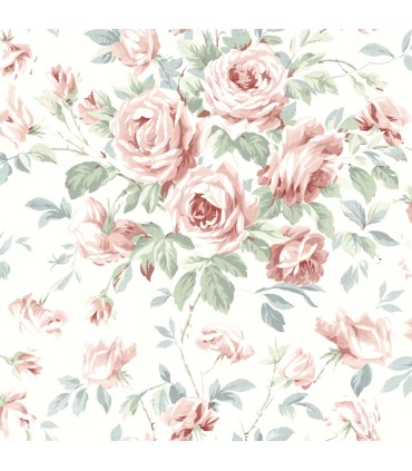 4072-70023 - Manon Rasberry Rose Stitch Wallpaper by Chesapeake