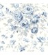 4072-70025 - Manon Blue Rose Stitch Wallpaper by Chesapeake