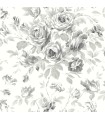 4072-70026 - Manon Charcoal Rose Stitch Wallpaper by Chesapeake