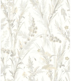 4072-70027 - Hillaire Wheat Meadow Wallpaper by Chesapeake