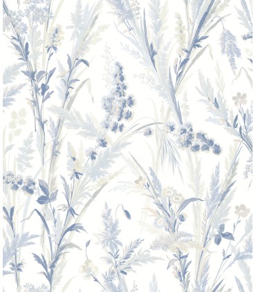 4072-70028 - Hillaire Navy Meadow Wallpaper by Chesapeake