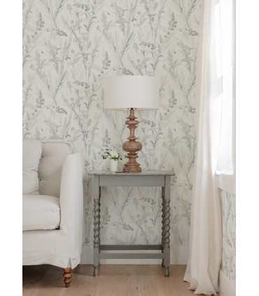 4072-70030 - Hillaire Light Blue Meadow Wallpaper by Chesapeake