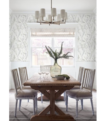 4072-70030 - Hillaire Light Blue Meadow Wallpaper by Chesapeake