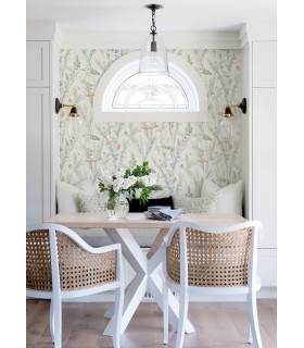 4072-70031 - Hillaire Teal Meadow Wallpaper by Chesapeake